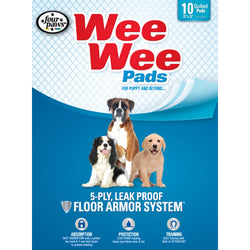 Four Paws Wee-Wee Pads 10 pack White 22" x 23" x 0.1"