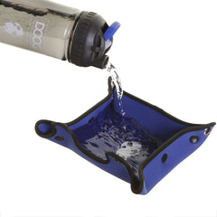 Doog Dog 3-in-1 Water Bottle and Bowl Blue 3″ x 4.5″ x 11″