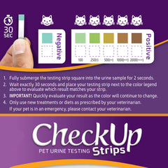 Coastline Global CheckUp Dog and Cat Urine Testing Strips for Detection of Diabetes 50 count 4″ x 1.5″ x 1.5″
