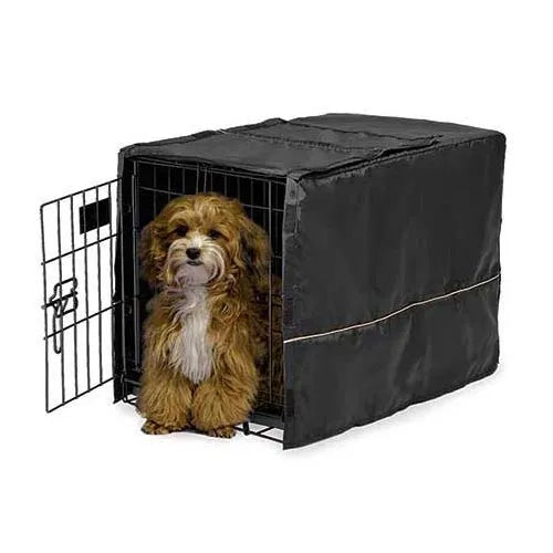 Midwest Quiet Time Pet Crate Cover Black 23″ x 13.5″ x 15″
