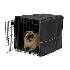 Midwest Quiet Time Pet Crate Cover Black 24.5″ x 17.5″ x 19″