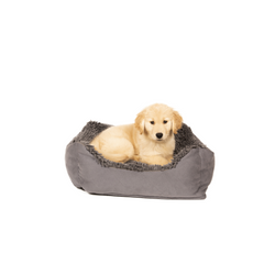 DGS Pet Products Dirty Dog Lounger Bed Large Cool Grey 31″ x 27″ x 9″