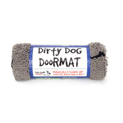 DGS Pet Products Dirty Dog Door Mat Large Grey 35″ x 26″ x 2″