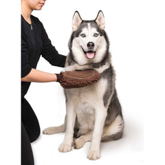 Dirty Dog Grooming Mitt Brown 10" x 7" x 1"