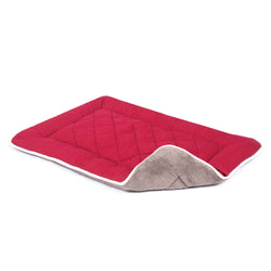 DGS Pet Products Pet Cotton Canvas Sleeper Cushion Small Berry 19" x 24" x 1"