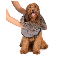 DGS Pet Products Dirty Dog Shammy Towel Grey 13″ x 31″ x 0.5″