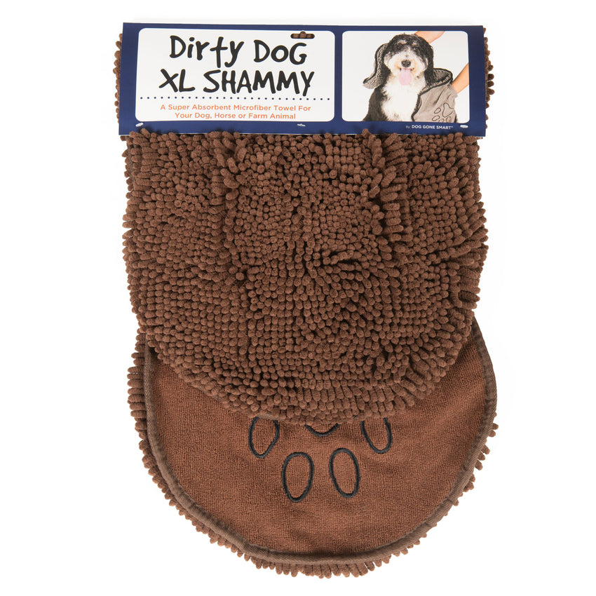 DGS Pet Products Dirty Dog Shammy Towel Extra Large Brown 16″ x 38″ x 0.5″