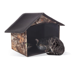 K&H Pet Products Outdoor Kitty Dining Room Realtree 14" x 20" x 16.5"