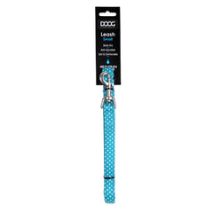 DOOG Neoprene Dog Leash Snoopy Small Blue/White Polka Dot