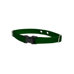 2 Hole Adjustable Nylon Replacement Collar Strap 3/4 inch Medium Green