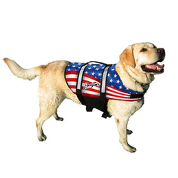Nylon Dog Life Jacket Small Flag