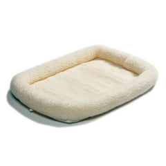 Midwest Quiet Time Fleece Dog Crate Bed White 42″ x 26″