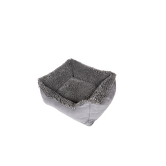 DGS Pet Products Dirty Dog Lounger Bed Medium Cool Grey 26″ x 24″ x 8″