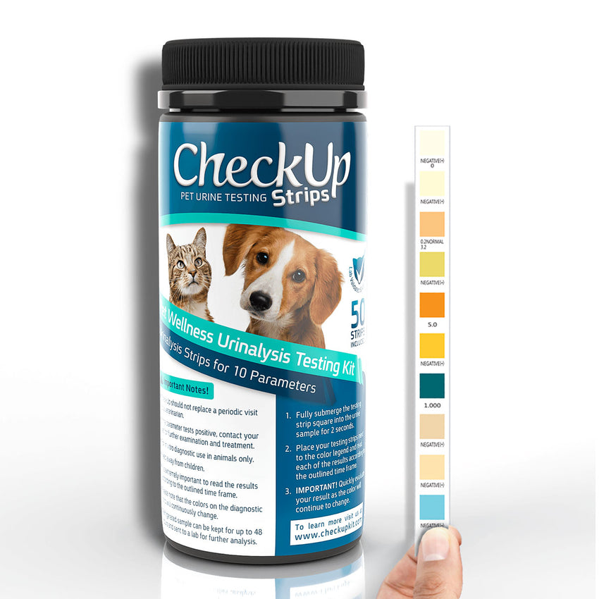 Coastline Global CheckUp 10-in-1 Dog and Cat Urine Testing Strips 50 count 4″ x 1.5″ x 1.5″