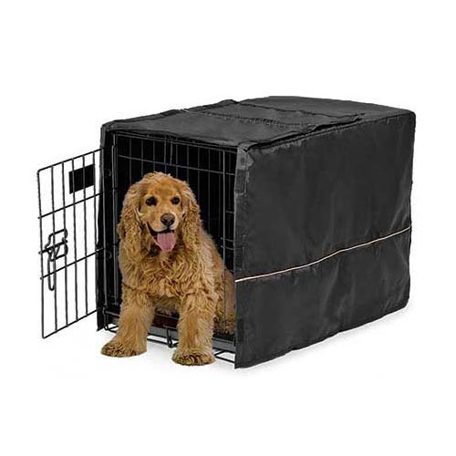 Midwest Quiet Time Pet Crate Cover Black 30.5″ x 20″ x 20.5″