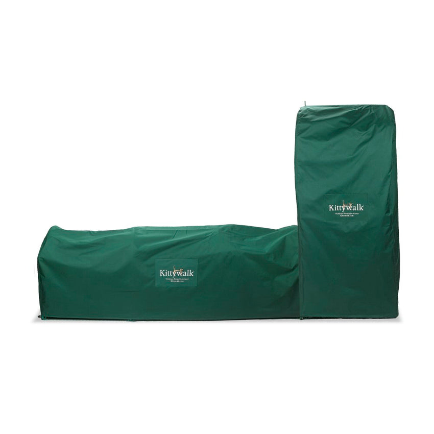 Kittywalk Outdoor Protective Cover for Kittywalk Town and Country Collection Green 96″ x 18″ x 72″