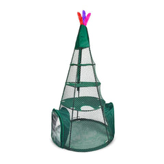 Kittywalk Teepee Outdoor Cat Enclosure Green 48″ x 48″ x 72″