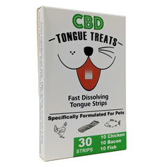 Tongue Treats Pet CBD Strip Treat 30 Strip Variety Pack White