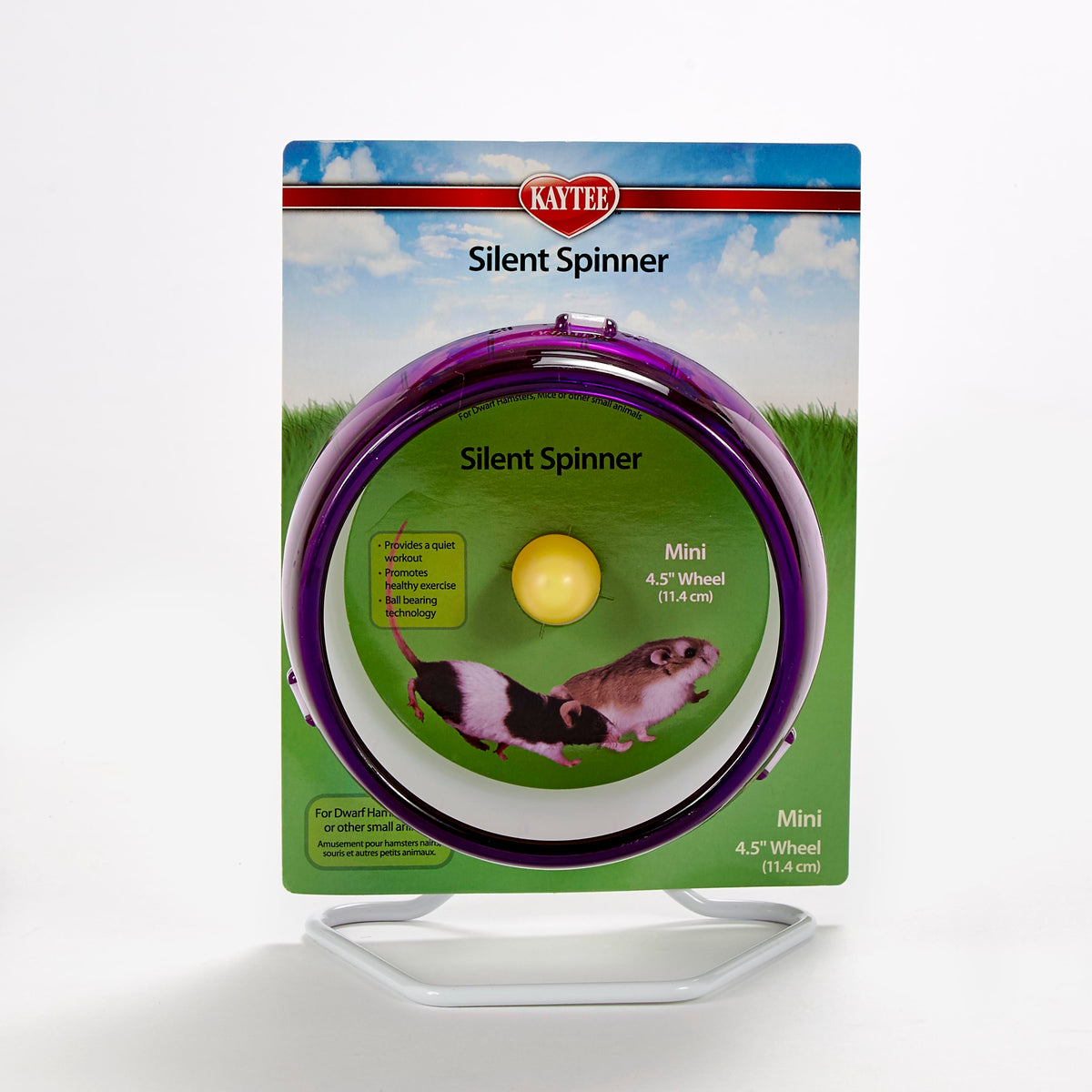 Kaytee Silent Spinner Wheel Mini Assorted Colors 3.25″ x 5.12″ x 7.25″