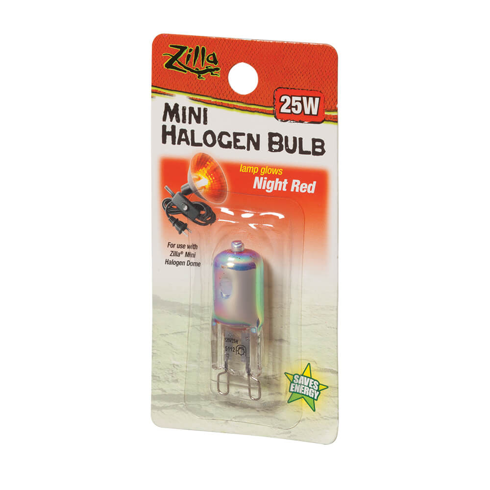 Zilla Mini Halogen Bulb Red 2.5" x 0.75" x 4"