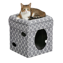 Curious Cat Cube Gray 15.13″ x 15.13″ x 16.50″