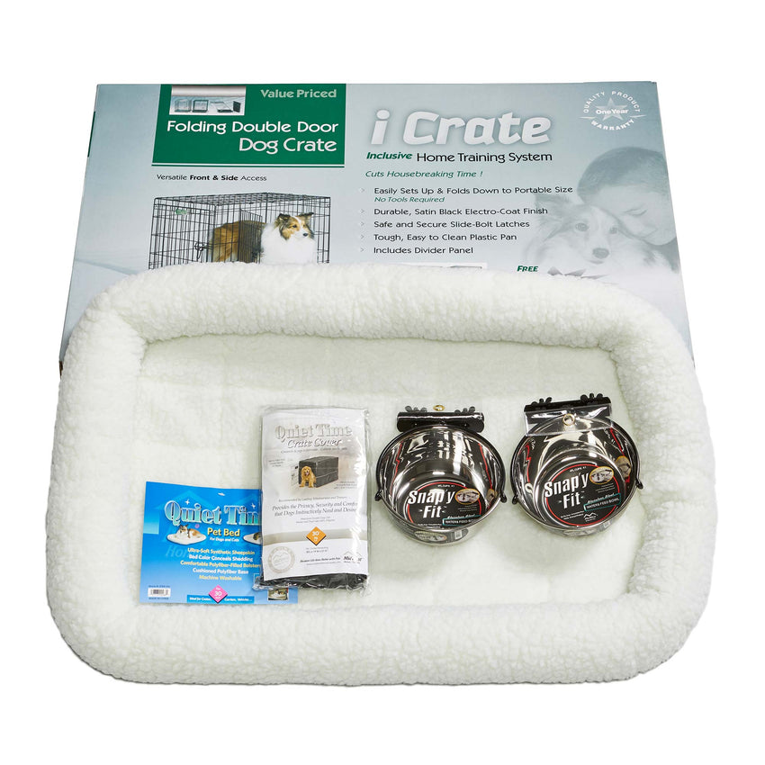 iCrate Dog Crate Kit Extra Large 42″ x 28″ x 30″