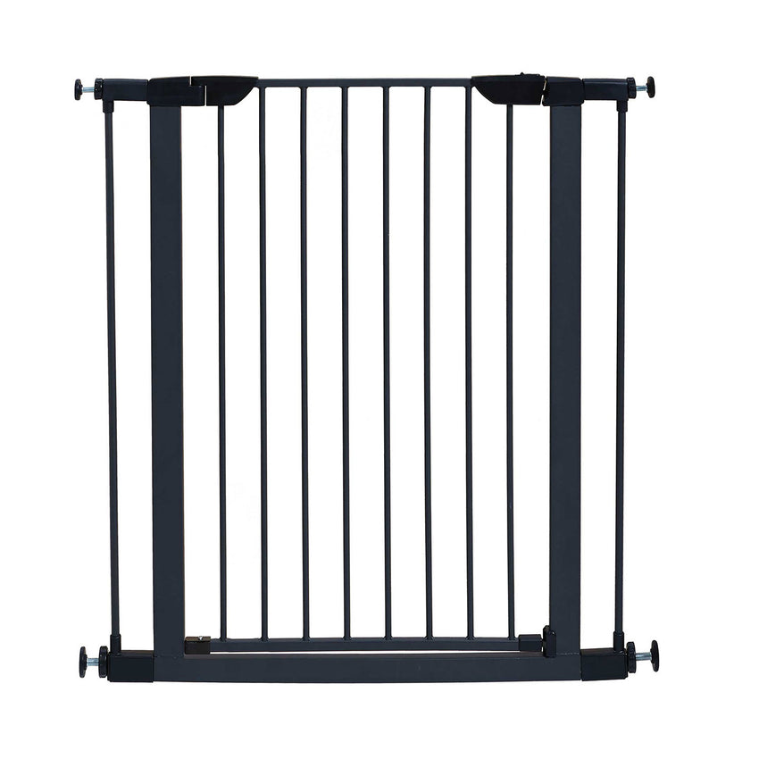 Glow in the Dark Steel Pressue Mount Pet Gate Tall Graphite 29.5″ – 38″ x 1″ x 39.13″