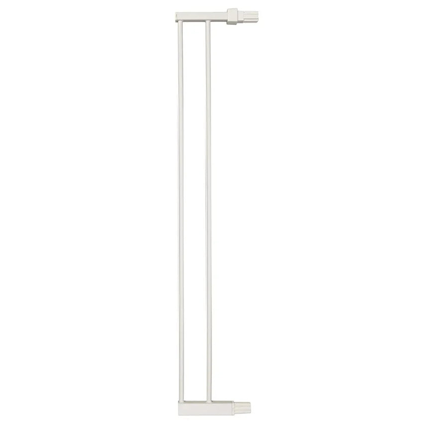 Steel Pressure Mount Pet Gate Extension 6″ White 5.5″ x 1″ x 39.125″