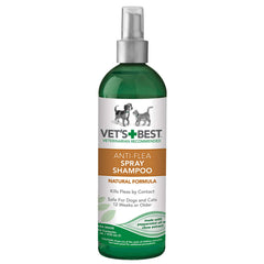 Vet’s Best Pet Anti-Flea Easy Spray Shampoo 16oz Green 2.38″ x 2.38″ x 8.75″