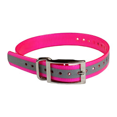 Reflective Collar Strap 1″ Pink 1″ x 24″