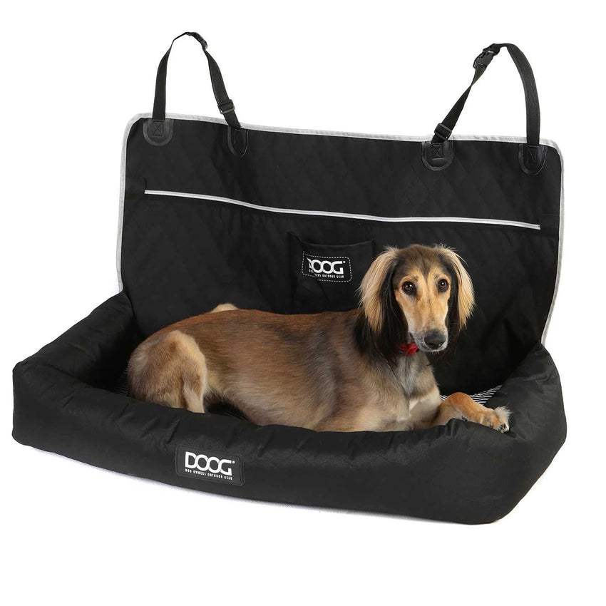 DOOG Pet Car Seat Large Black 39.5″ x 15.6″