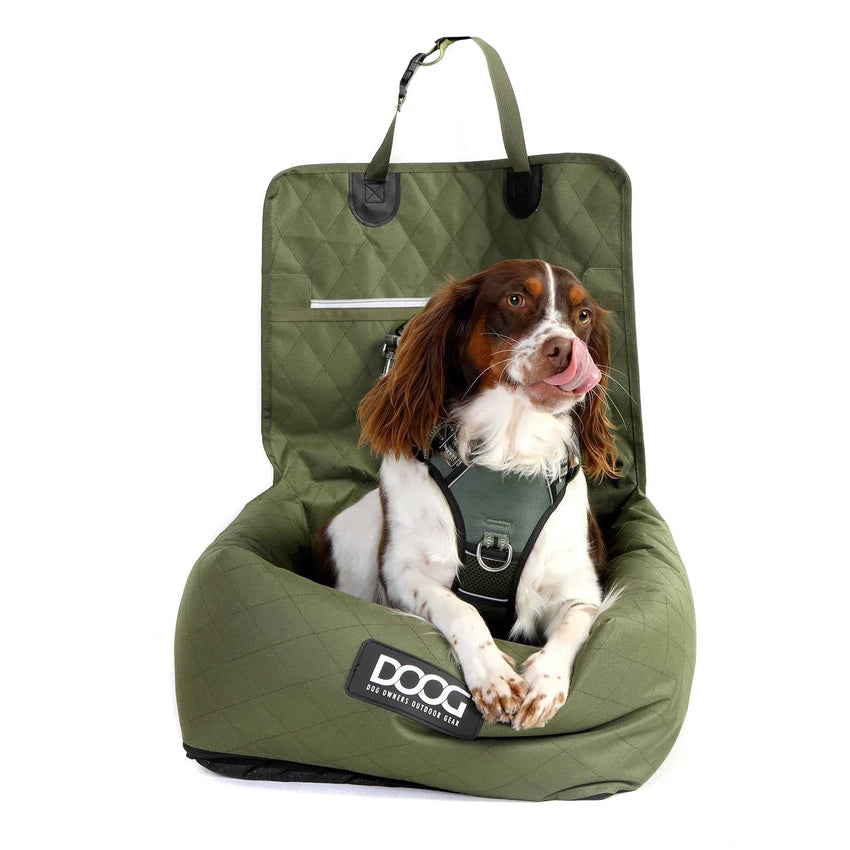 DOOG Pet Car Seat Green 19.5″ x 19.6″ x 14″