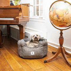 DGS Pet Products Chill Kuzzi FIR Round Bed Small Grey 23″ x 23″ x 12″