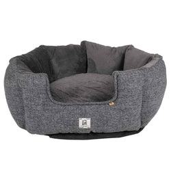 DGS Pet Products Chill Kuzzi FIR Round Bed Small Grey 23″ x 23″ x 12″