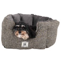 DGS Pet Products Chill Kuzzi FIR Round Bed Small Grey 23" x 23" x 12"