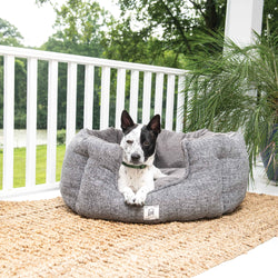 DGS Pet Products Chill Kuzzi FIR Round Bed Medium Grey 30″ x 30″ x 13″ 