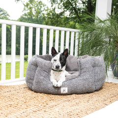 DGS Pet Products Chill Kuzzi FIR Round Bed Large Grey 36″ x 36″ x 15″