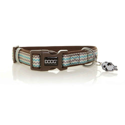 DOOG Neoprene Dog Collar Benji Small Blue/Grey