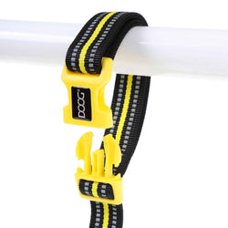 DOOG Neoprene Dog Collar Bolt Neon Extra Small Yellow/Black