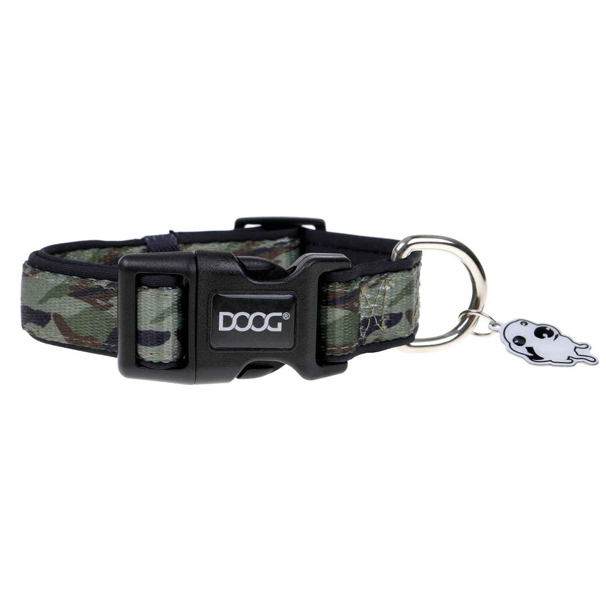 DOOG Neoprene Dog Collar Bruiser Medium Camo