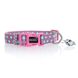 DOOG Neoprene Dog Collar Luna Small Pink/Blue