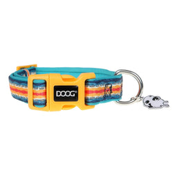 DOOG Neoprene Dog Collar Scout Extra Small Yellow/Blue/Red 