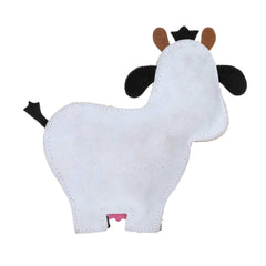 DOOG Country Tails Cow Chew Toy White/Black/Brown 7.08" x 1.18" x 7.48"