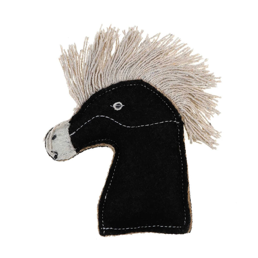 DOOG Country Tails Pony Chew Toy Black 5.5″ x 1.18″ x 2.3″