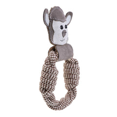 DOOG Country Tails Sheep Rope Ring Toy Grey 24" x 1.18" x 5.51"