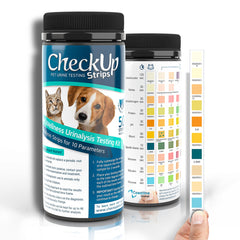 CheckUp 10-in-1 Dog and Cat Urine Testing Strips 50 count