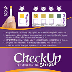 CheckUp Dog and Cat Urine Testing Strips for Detection of Blood in Urine 50 count