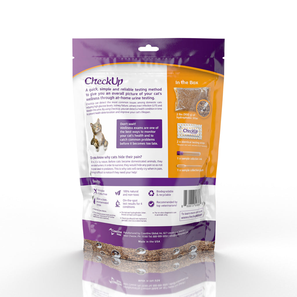 Coastline Global CheckUp At Home Wellness Test for Cats 3″ x 7″ x 8.5″