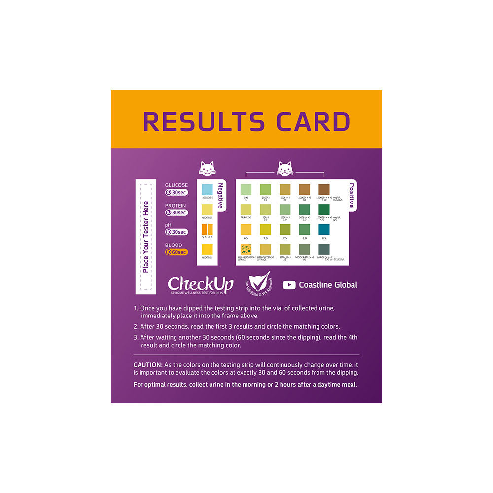 Coastline Global CheckUp At Home Wellness Test for Cats 3″ x 7″ x 8.5″