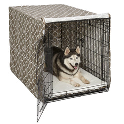 QuietTime Defender Covella Dog Crate Cover Brown 30″ x 19″ x 21″